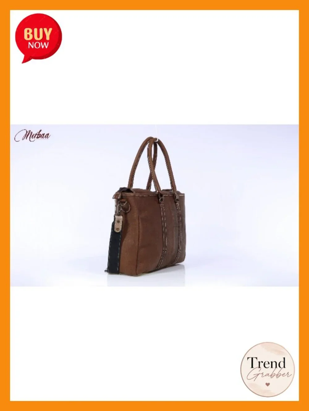 Vintage Cowhide Leather Tote Bag with Adjustable Strap
